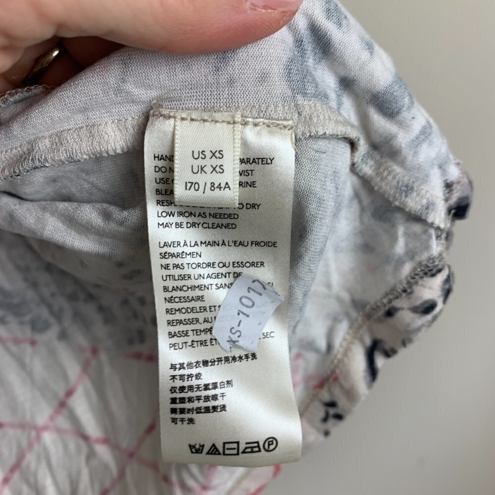 Anthropologie Mathilda Top Mixed Print - XS - Like NEW - Picture 6 of 9